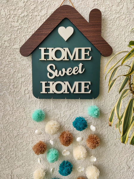 'Home Sweet Home' Hanging Dreamcatcher