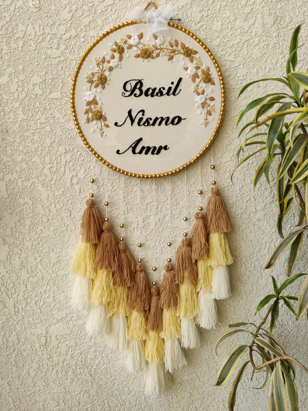 Customizable Name Embroidered Dreamcatcher