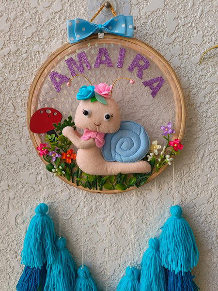 Customizable Name Felt Wall Hanging with Tassles