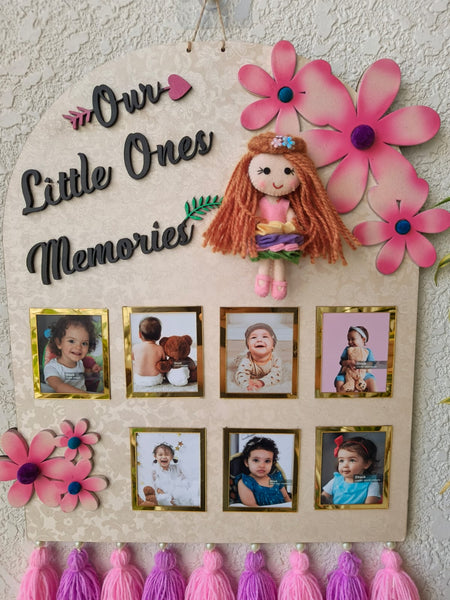 'Our Little Ones Memories' Baby Board Photo Wall Hanging