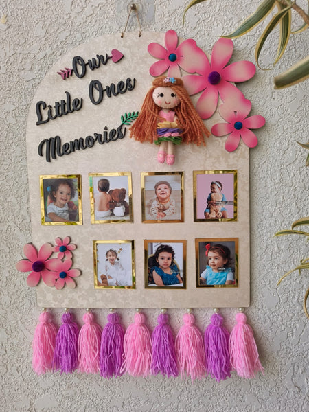 'Our Little Ones Memories' Baby Board Photo Wall Hanging