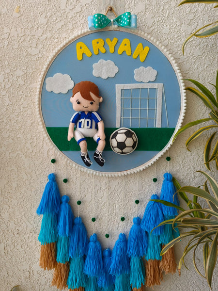 Customizable Name Felt Wall Hanging with Tassles