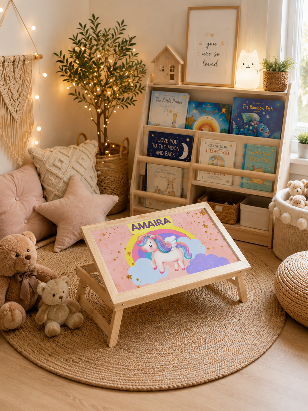 Unicorn Theme Foldable Desk