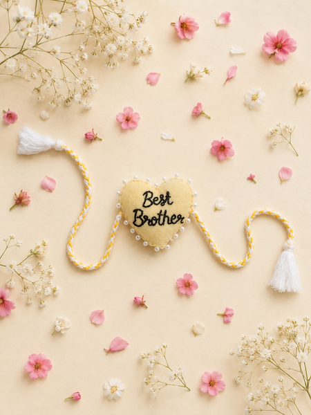 Best Brother Embroidered Rakhi with Tassel
