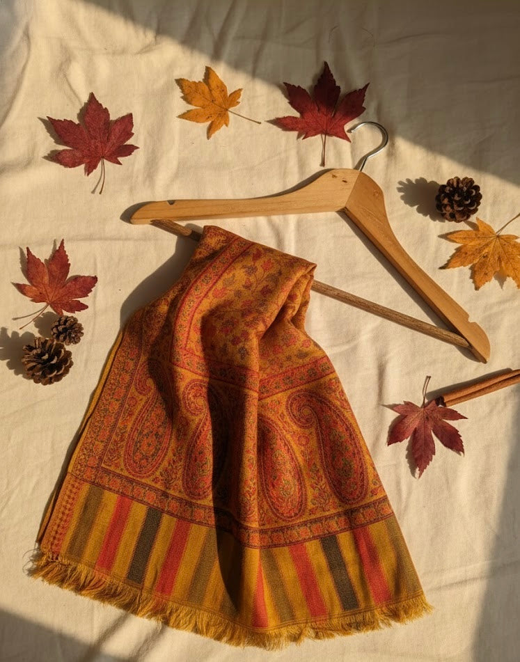 Amber Heritage Paisley Stole