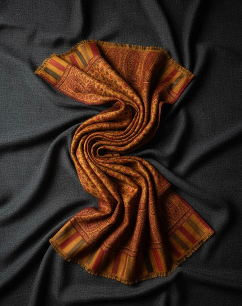 Amber Heritage Paisley Stole