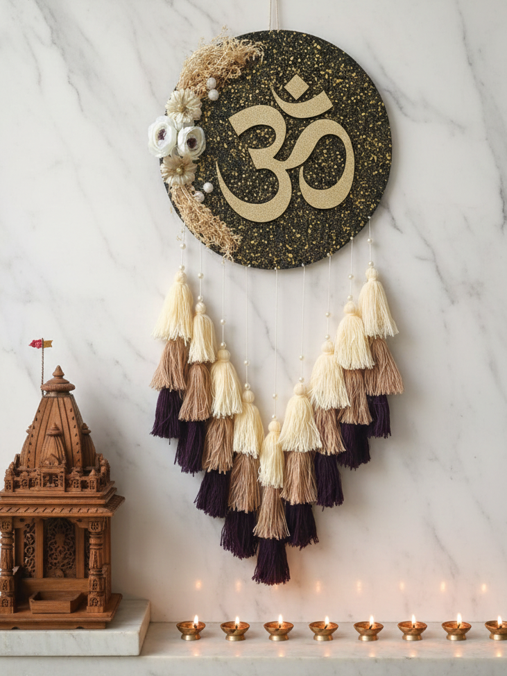 'OM' Hanging Dreamcatcher