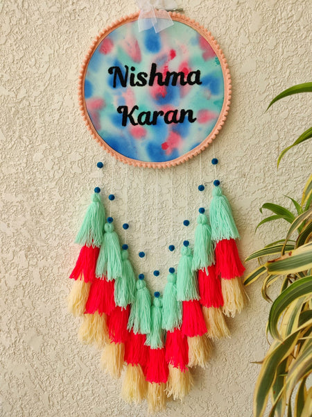 Customizable Name Embroidered Dreamcatcher