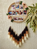 Floral Photo Frame Hoop with Tassles