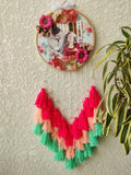 Floral Photo Frame Hoop with Tassles