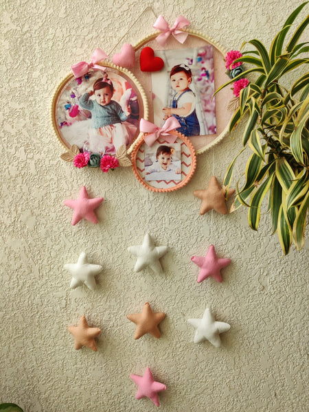 Kids Photo Hoop with Stars Hanging