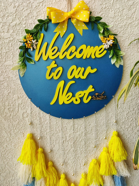'Welcome to our Nest' Hanging Dreamcatcher