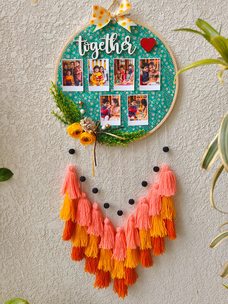 Together' Photo Frame Hoop with Tassles