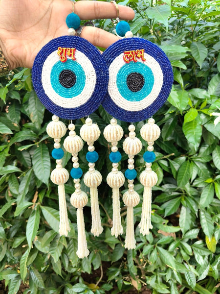 Evil Eye Subh Labh Pair Wall Hanging