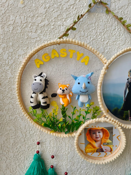 Kids Photo & Name Hoop with Tassles