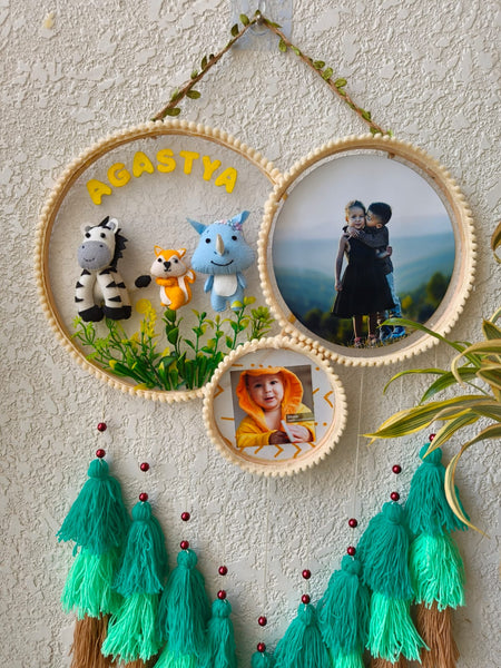 Kids Photo & Name Hoop with Tassles