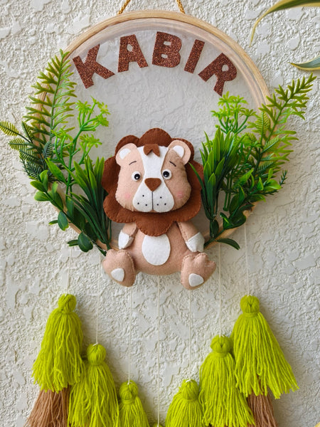 Customizable Name Felt Wall Hanging with Tassles