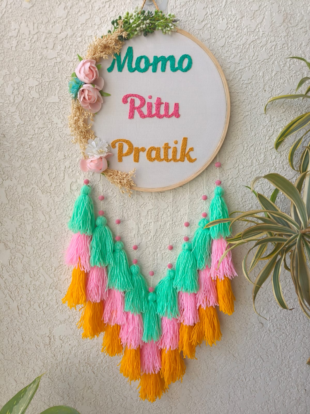 Customizable Name Embroidered Dreamcatcher
