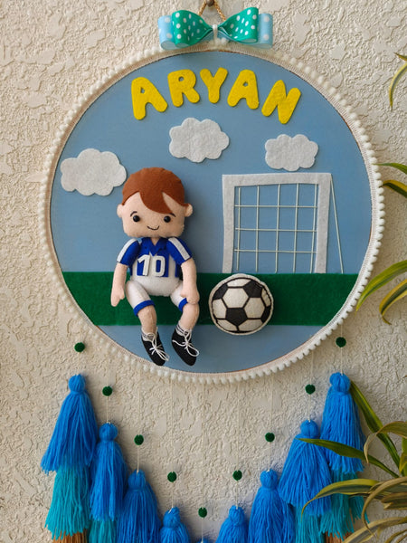 Customizable Name Felt Wall Hanging with Tassles