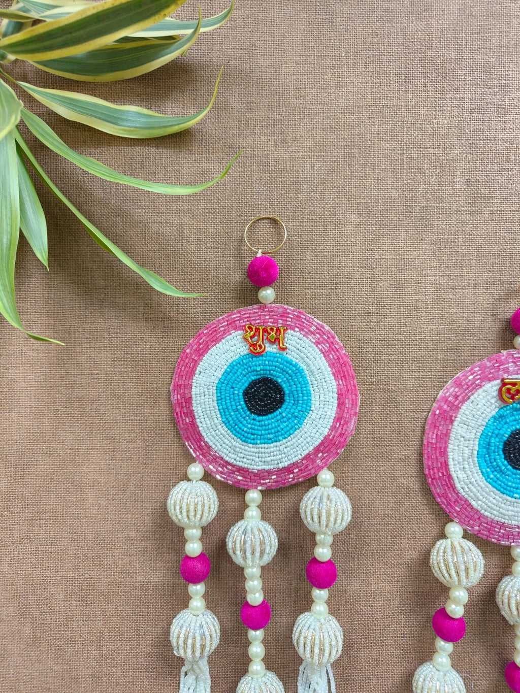 Evil Eye Subh Labh Pair Wall Hanging