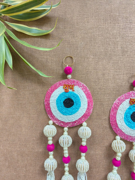 Evil Eye Subh Labh Pair Wall Hanging