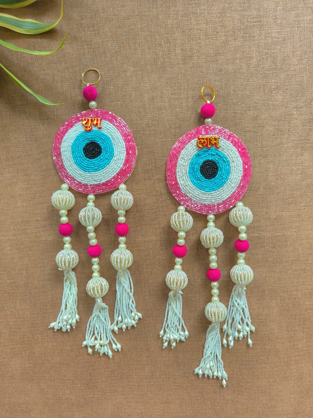 Evil Eye Subh Labh Pair Wall Hanging