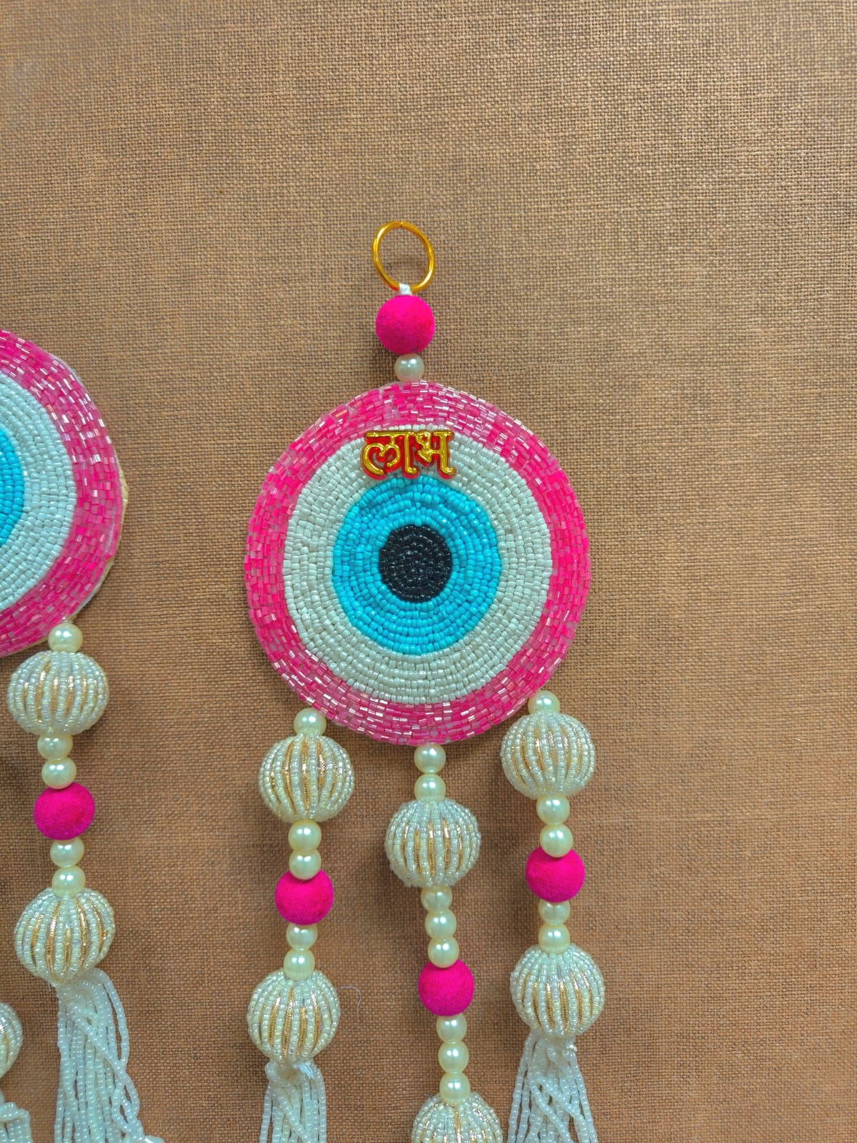 Evil Eye Subh Labh Pair Wall Hanging