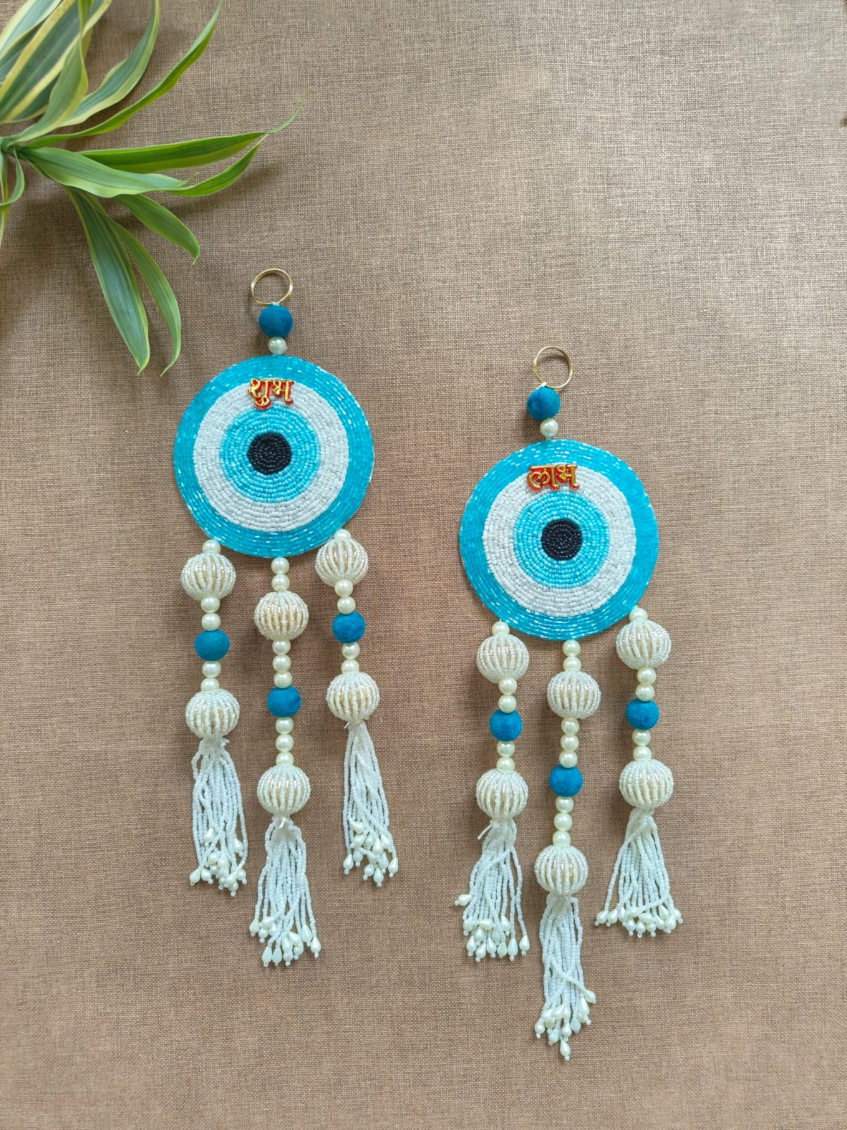 Evil Eye Subh Labh Pair Wall Hanging