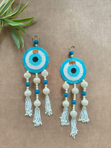 Evil Eye Subh Labh Pair Wall Hanging