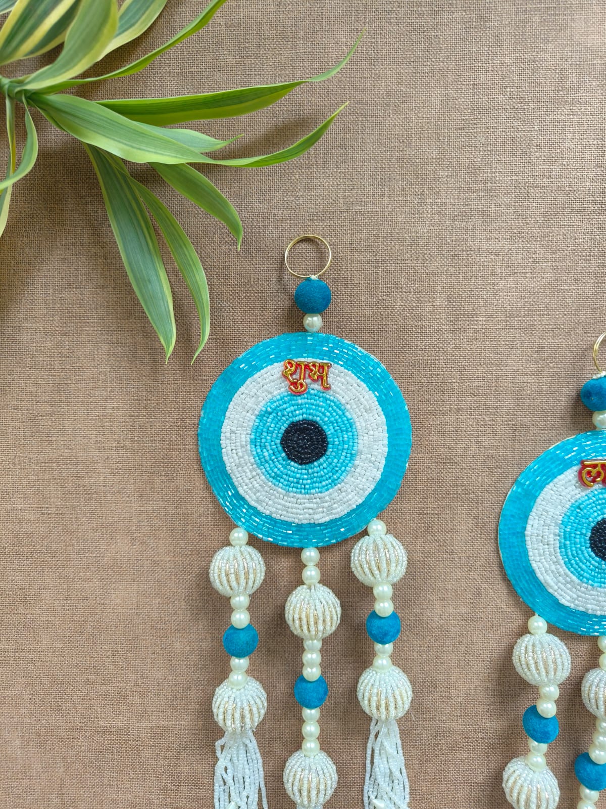 Evil Eye Subh Labh Pair Wall Hanging
