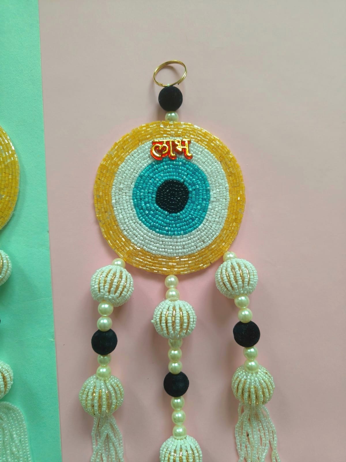 Evil Eye Subh Labh Pair Wall Hanging