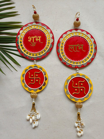 Shubh Labh Swastik Wall Hanging