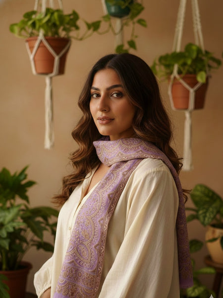 Hand Embroidered Designer Stole