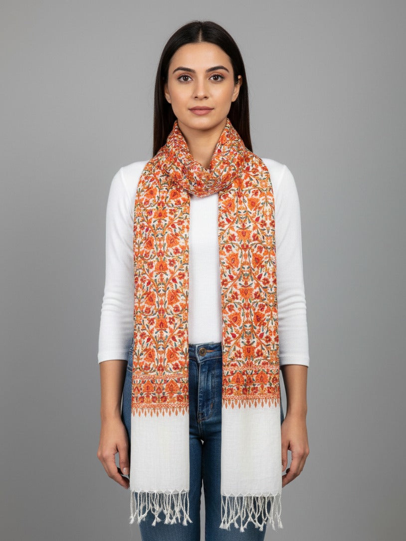 Hand Embroidered Designer Stole