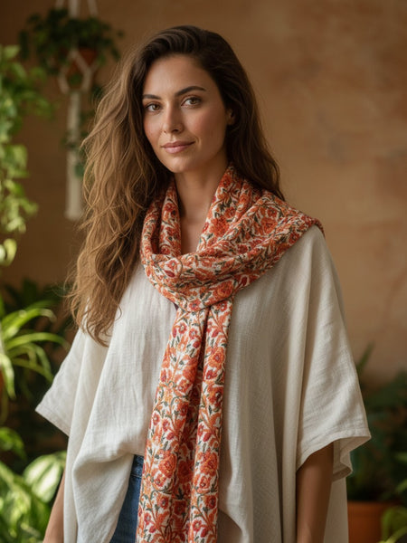 Hand Embroidered Designer Stole