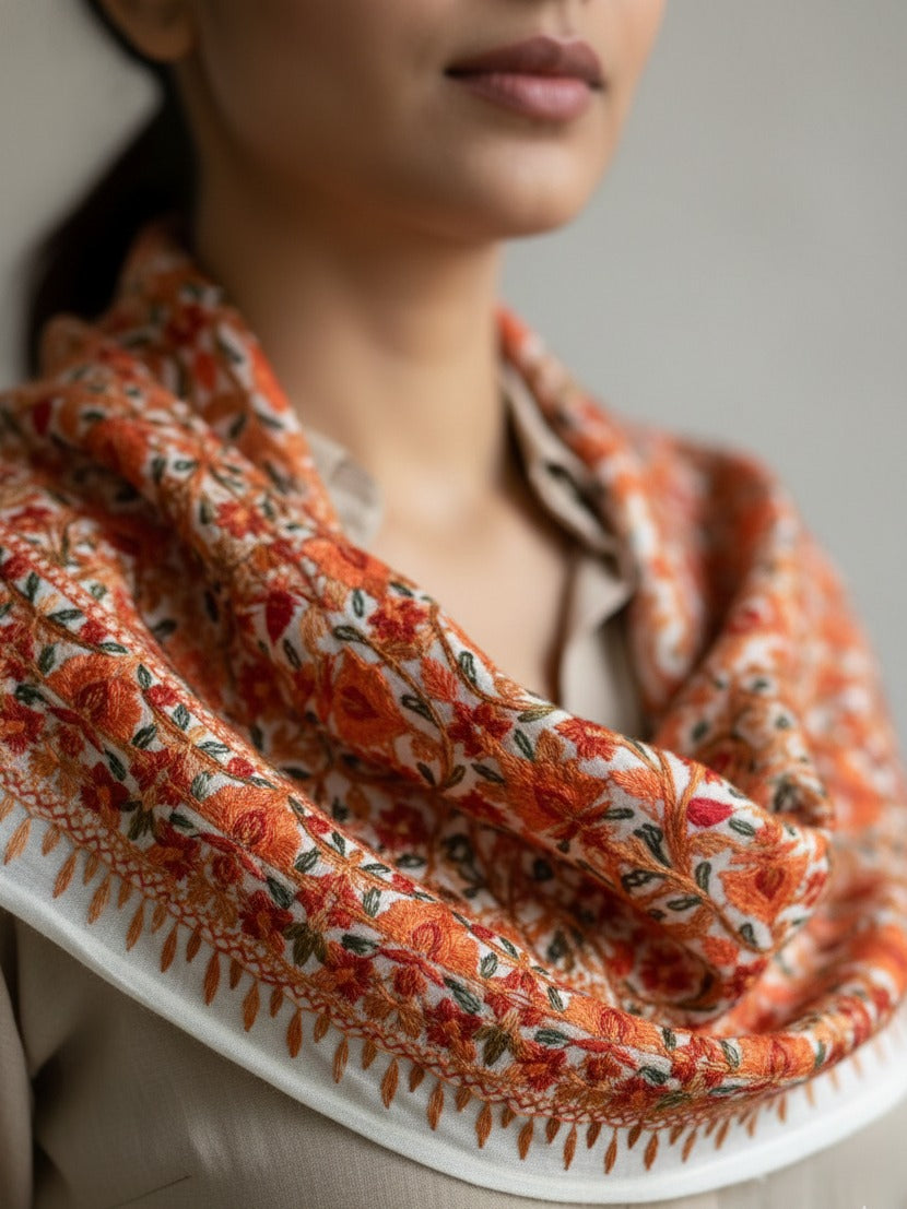 Hand Embroidered Designer Stole