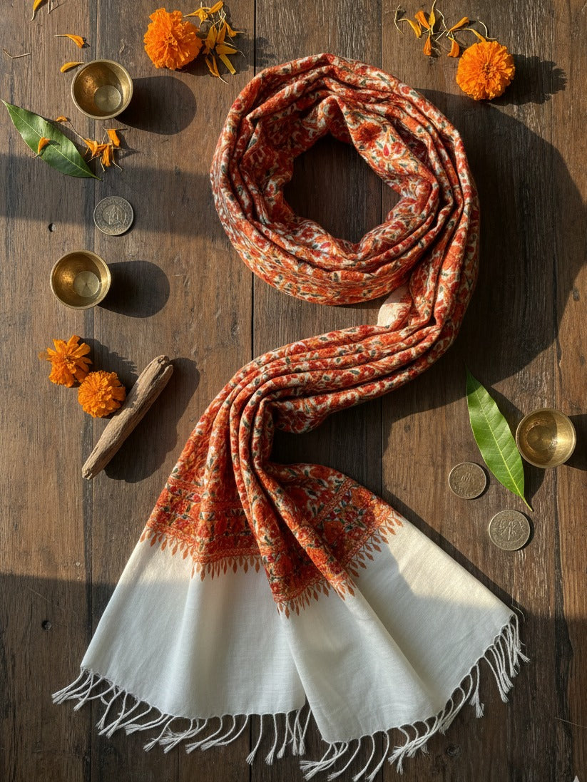 Hand Embroidered Designer Stole