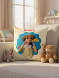 Personalised Kids Photo & Name Cushion