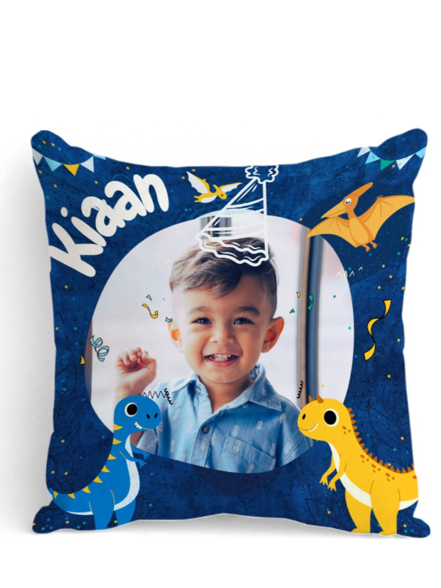 Personalised Kids Photo & Name Cushion