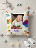 Personalised Kids Photo & Name Cushion