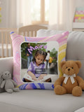 Personalised Kids Photo & Name Cushion