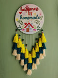 Happiness is Homemade Wall Hanging with Tassles