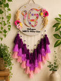 'IK Onkar' Floral Wall Hanging with Tassels