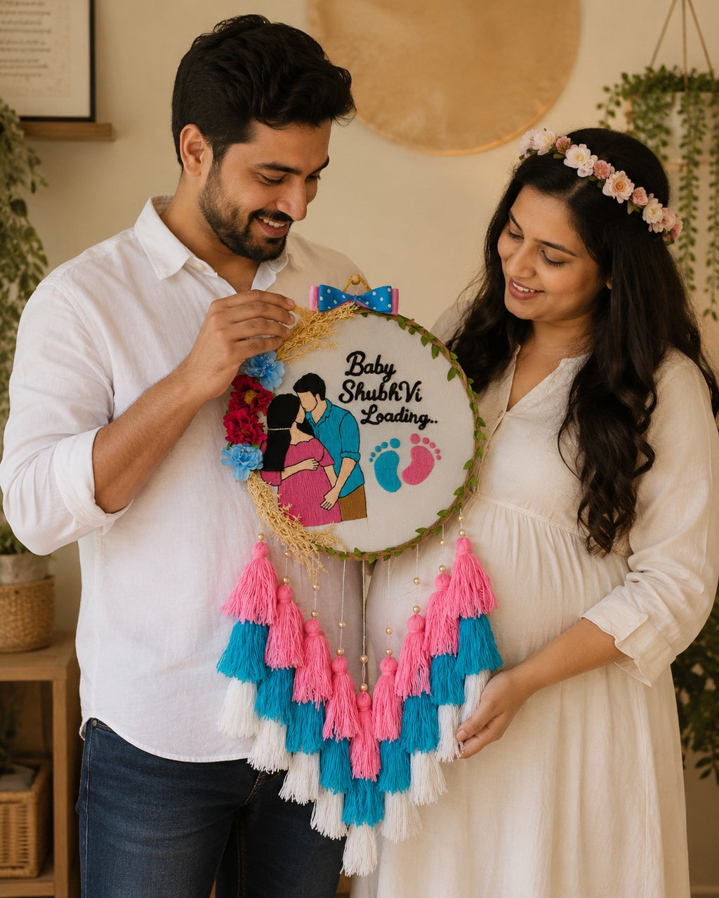 Customized Baby Loading Wall Hanging for Expecting Parents