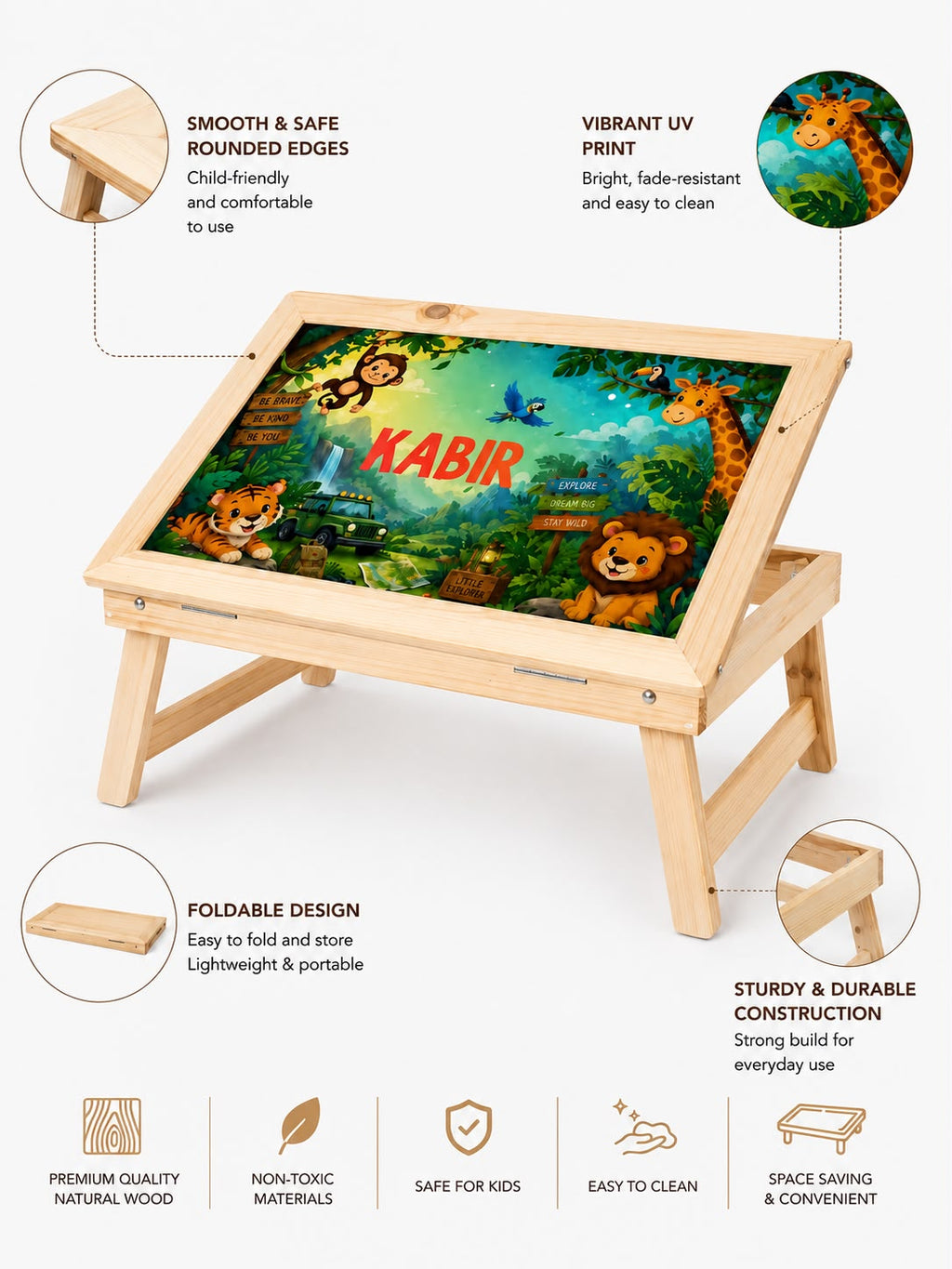 Jungle Theme - Boy Foldable Desk