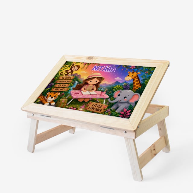 Jungle Theme - Girl Foldable Desk