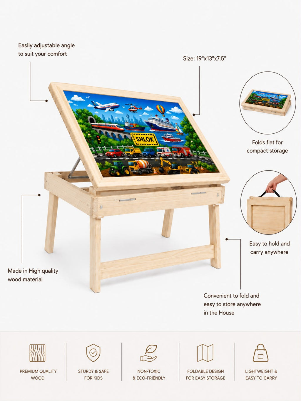 Transport Theme - Foldable Desk