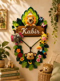 Personalized Jungle Animals Name Wall Hanging for Kids