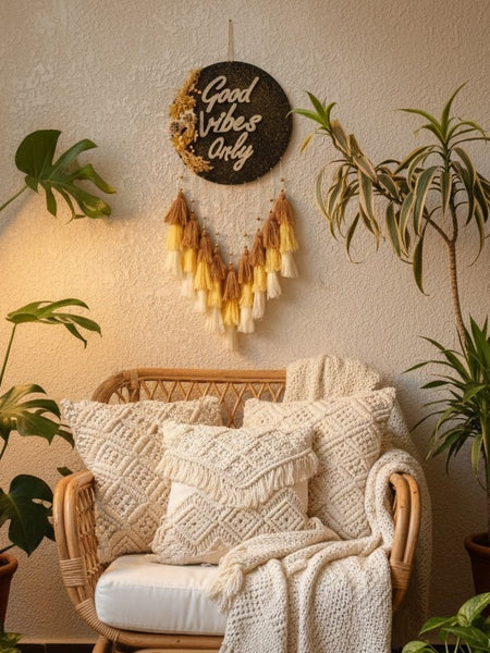 'Good Vibes Only' Hanging Dreamcatcher