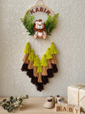 Customizable Name Felt Wall Hanging with Tassles